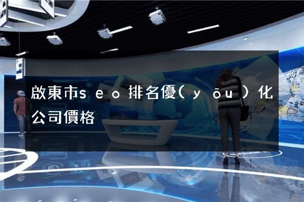 啟東市seo排名優(yōu)化公司價格