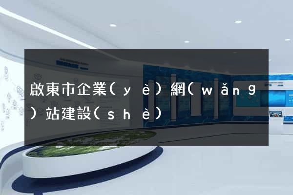 啟東市企業(yè)網(wǎng)站建設(shè)