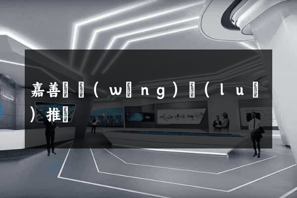嘉善縣網(wǎng)絡(luò)推廣