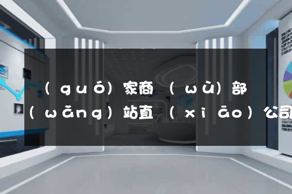 國(guó)家商務(wù)部網(wǎng)站直銷(xiāo)公司名單