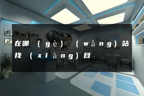 在哪個(gè)網(wǎng)站找項(xiàng)目