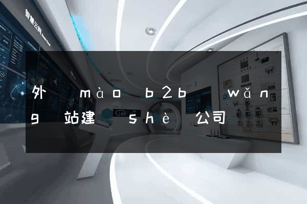 外貿(mào)b2b網(wǎng)站建設(shè)公司