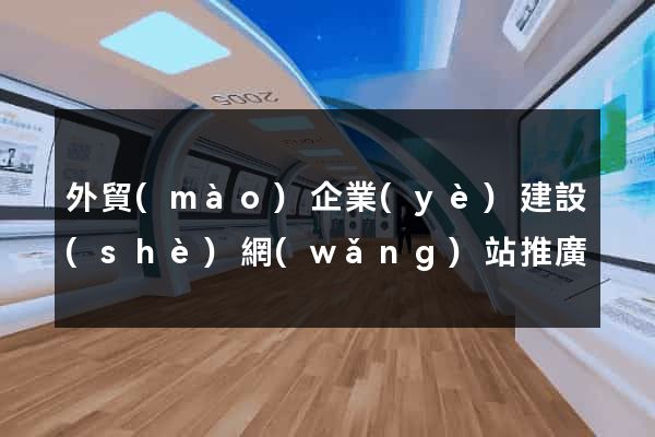 外貿(mào)企業(yè)建設(shè)網(wǎng)站推廣