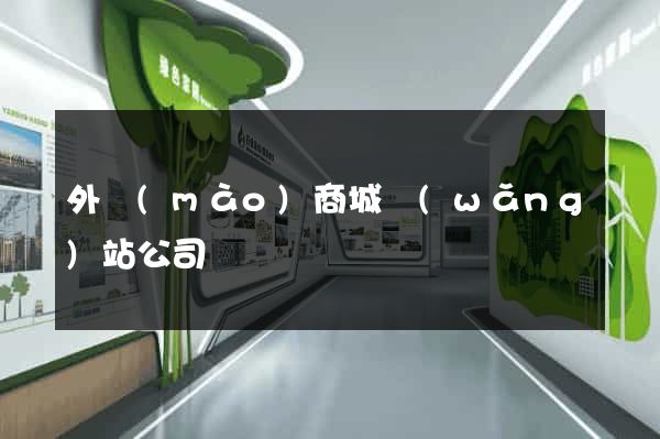 外貿(mào)商城網(wǎng)站公司