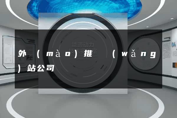 外貿(mào)推廣網(wǎng)站公司