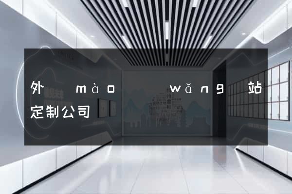 外貿(mào)網(wǎng)站定制公司