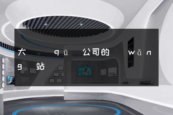 大觀區(qū)公司的網(wǎng)站
