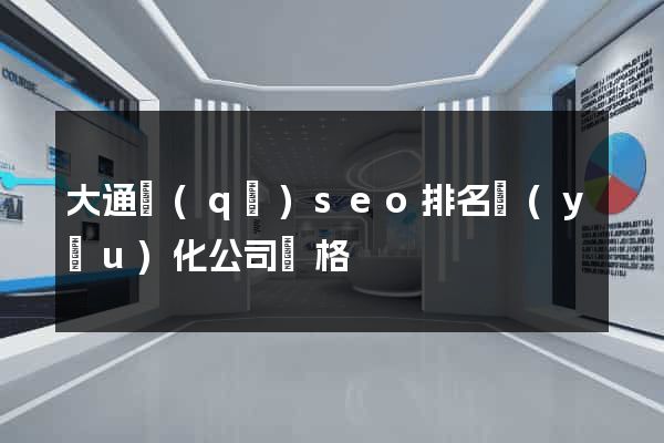 大通區(qū)seo排名優(yōu)化公司價格