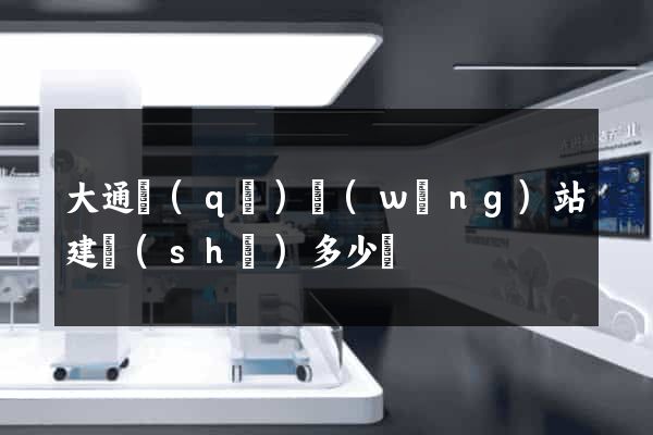 大通區(qū)網(wǎng)站建設(shè)多少錢