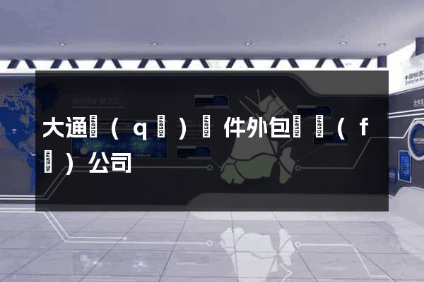 大通區(qū)軟件外包開發(fā)公司