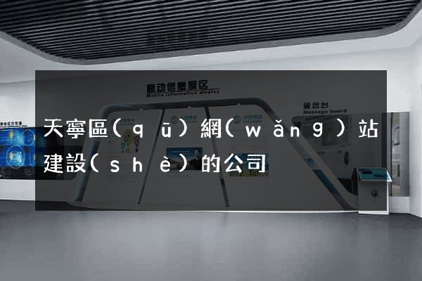 天寧區(qū)網(wǎng)站建設(shè)的公司