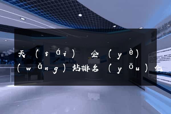 天臺(tái)縣企業(yè)網(wǎng)站排名優(yōu)化