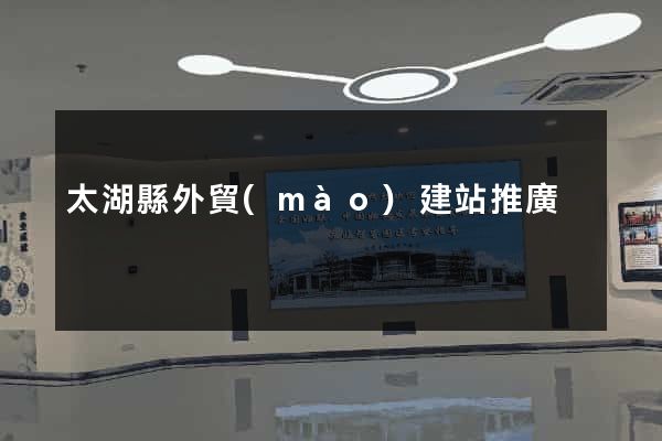 太湖縣外貿(mào)建站推廣