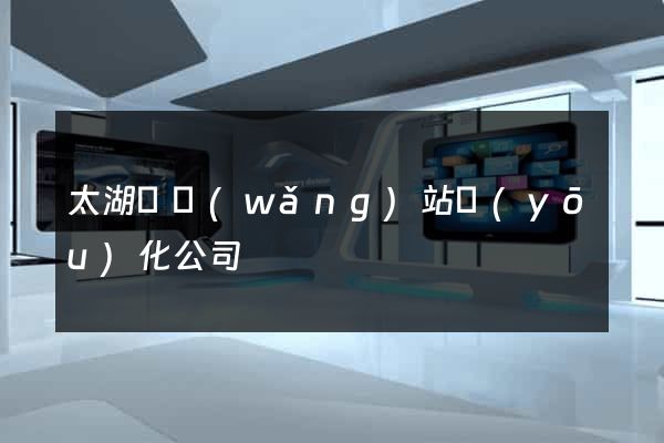 太湖縣網(wǎng)站優(yōu)化公司