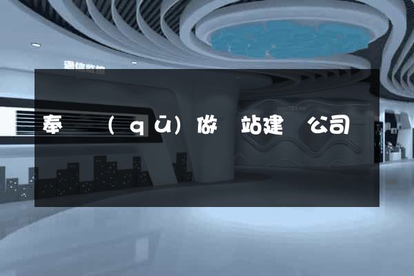 奉賢區(qū)做網站建設公司