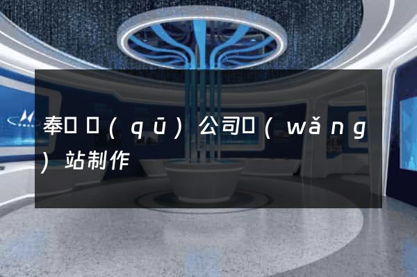 奉賢區(qū)公司網(wǎng)站制作