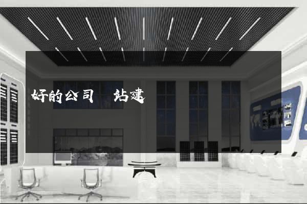 好的公司網站建設