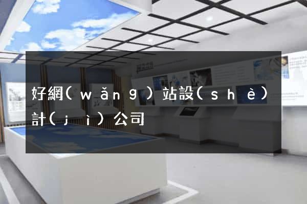 好網(wǎng)站設(shè)計(jì)公司