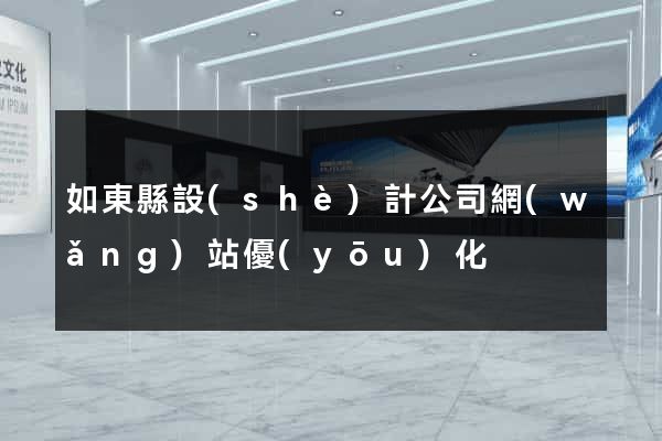 如東縣設(shè)計公司網(wǎng)站優(yōu)化