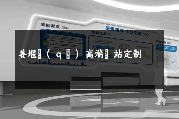 姜堰區(qū)高端網站定制