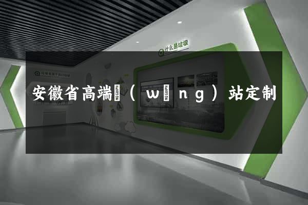 安徽省高端網(wǎng)站定制