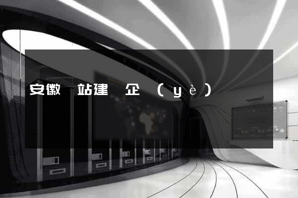 安徽網站建設企業(yè)