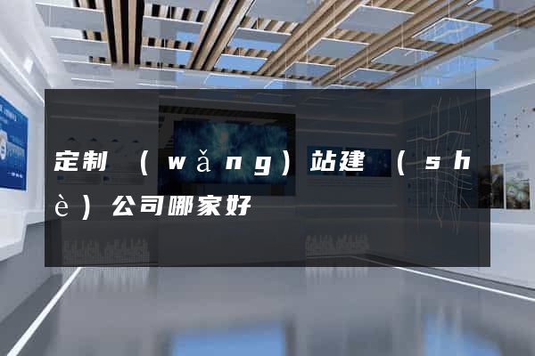 定制網(wǎng)站建設(shè)公司哪家好