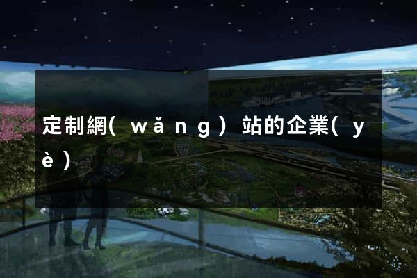 定制網(wǎng)站的企業(yè)