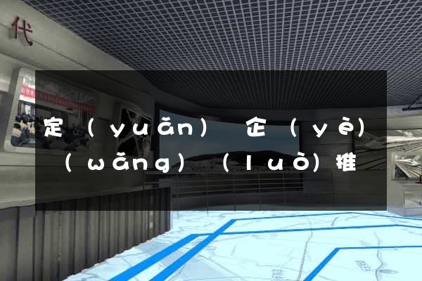 定遠(yuǎn)縣企業(yè)網(wǎng)絡(luò)推廣