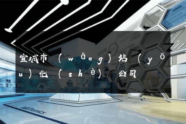 宣城市網(wǎng)站優(yōu)化設(shè)計公司