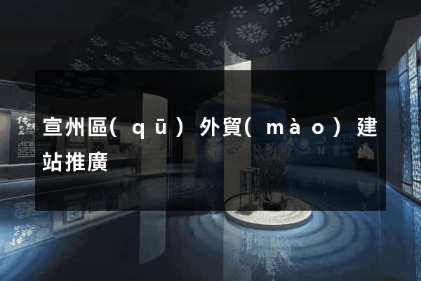 宣州區(qū)外貿(mào)建站推廣