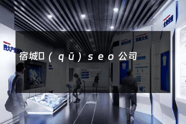 宿城區(qū)seo公司