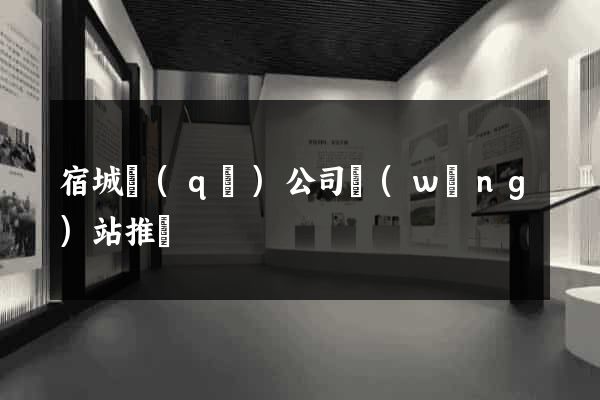 宿城區(qū)公司網(wǎng)站推廣