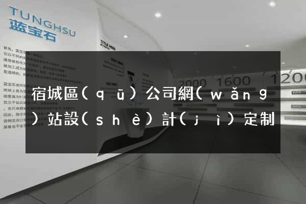 宿城區(qū)公司網(wǎng)站設(shè)計(jì)定制