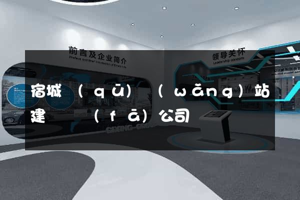 宿城區(qū)網(wǎng)站建設開發(fā)公司