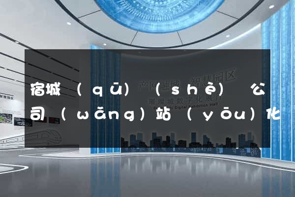 宿城區(qū)設(shè)計公司網(wǎng)站優(yōu)化