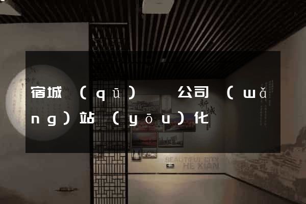 宿城區(qū)設計公司網(wǎng)站優(yōu)化