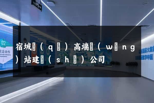 宿城區(qū)高端網(wǎng)站建設(shè)公司