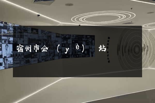 宿州市企業(yè)網站設計
