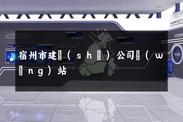 宿州市建設(shè)公司網(wǎng)站