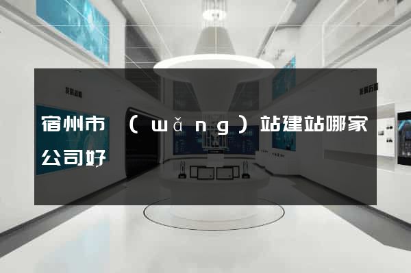 宿州市網(wǎng)站建站哪家公司好