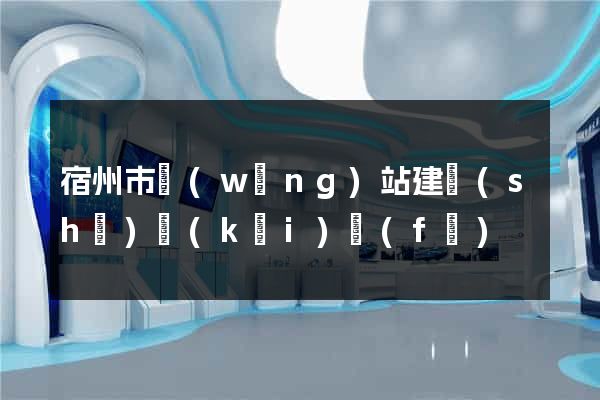 宿州市網(wǎng)站建設(shè)開(kāi)發(fā)