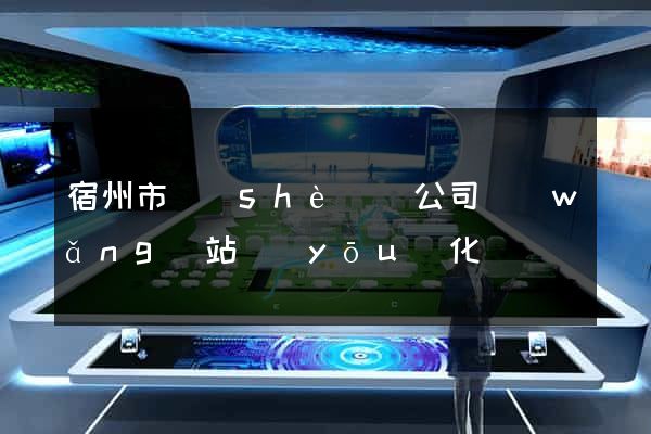 宿州市設(shè)計公司網(wǎng)站優(yōu)化