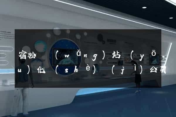 宿松縣網(wǎng)站優(yōu)化設(shè)計(jì)公司