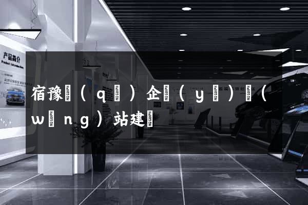 宿豫區(qū)企業(yè)網(wǎng)站建設