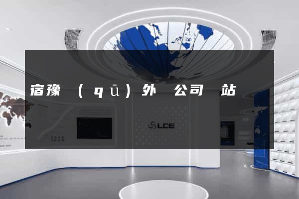 宿豫區(qū)外貿公司網站