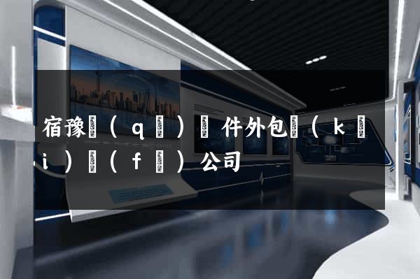 宿豫區(qū)軟件外包開(kāi)發(fā)公司