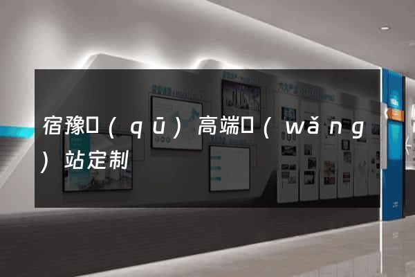 宿豫區(qū)高端網(wǎng)站定制