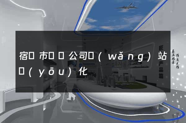 宿遷市設計公司網(wǎng)站優(yōu)化