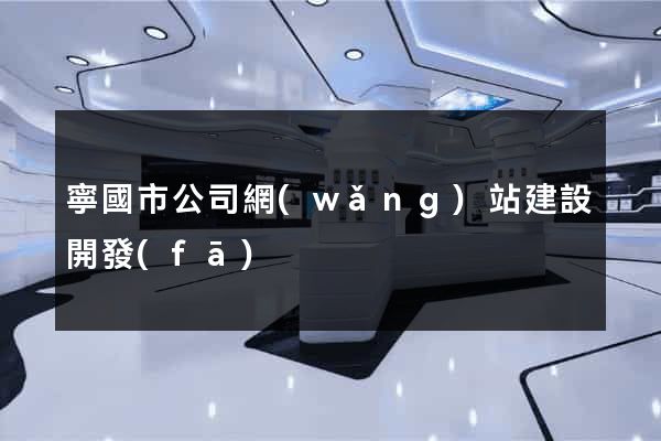 寧國市公司網(wǎng)站建設開發(fā)